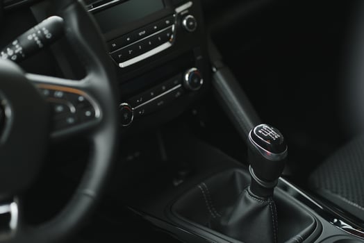 interior modern car elements, close-up photo
