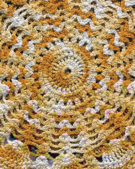 Abstract fabrics background. Textile decoration close view photo