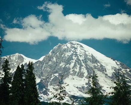 Mountains background. High mount, rocks and hills landscape photo