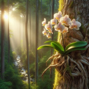 A delicate orchid photo