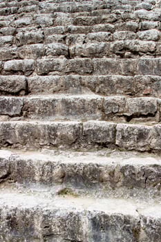 Stone Steps at Ancient Mayan Ruins in Mexico photo