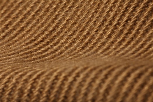 Close Up of Brown Knit Fabric Texture photo