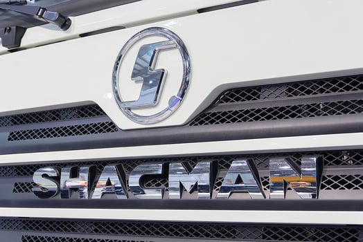 Sihacmav truck emblem at the stand of the INTERBUILDEXPO photo