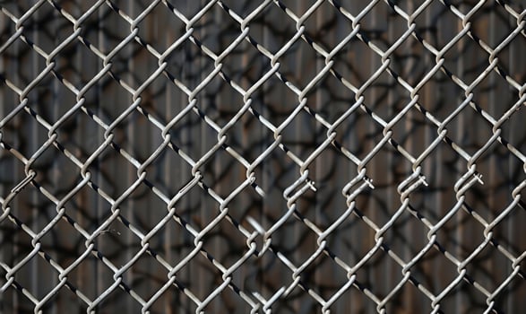 Chain-link fence, abstract background photo