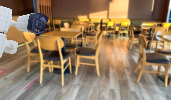 Coffee tables and chairs in the coffee shop photo