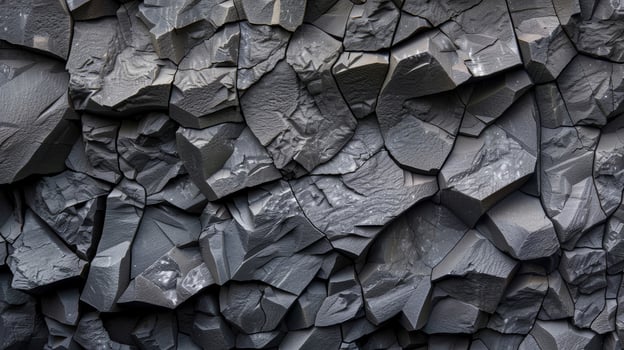Smooth and jagged at once this volcanic stone boasts a multifaceted texture that catches the light in unexpected ways revealing a complex and intriguing surface photo
