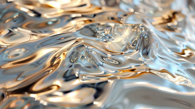 Liquid Glass The texture of a reflective mirror surface appears smooth and fluid like a pool of molten glass photo