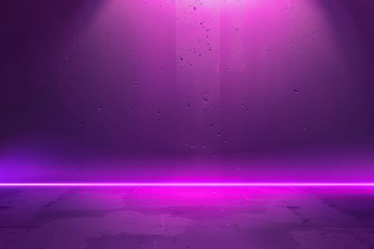 Dark purple wall with neon lighting photo