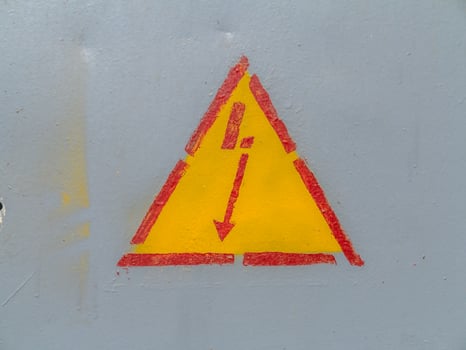 Energy Safety Topics - High Voltage Sign photo