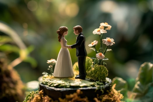 wedding cake topper figures photo