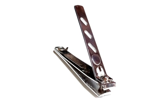 nail clippers isolated on white background photo