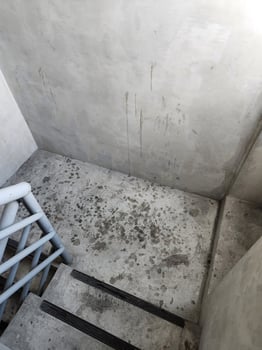 interior of a abandoned apartment photo