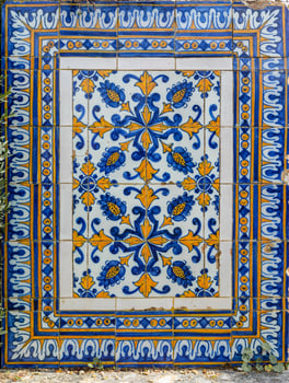 old portugal tiles background texture photo