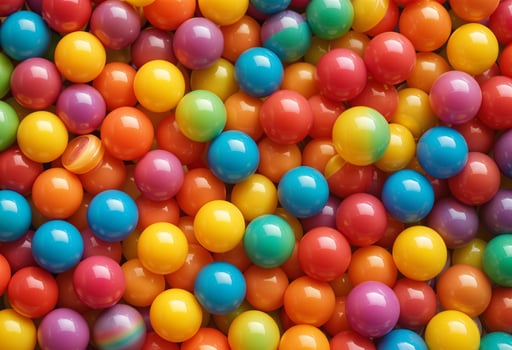 colorful jellies on the table photo