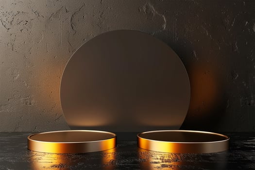 Empty mockup product display 3d podium background for beauty or cosmetic products photo