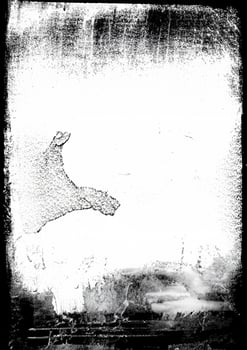 Creative Composition, Grunge Textured Border on White Background photo
