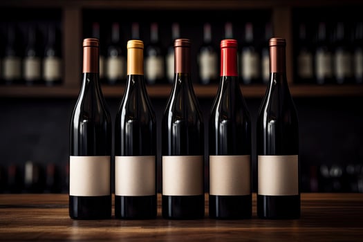 Wine Bottles Row photo