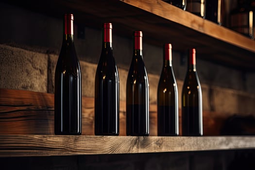 Wine Bottles Row photo