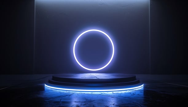 Abstract 3D Podium with Modern Design photo