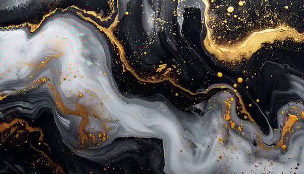 Luxury Black and Gold Marble Wallpaper photo