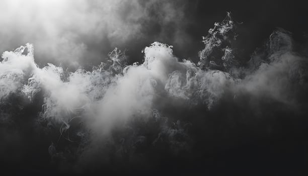 Steamy Dark Floor with White Fog photo