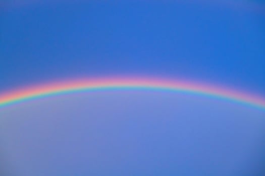 Marvel at the breathtaking beauty of a scenic horizon painted with the hues of a radiant twilight. photo