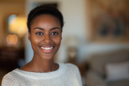 Young African American Woman Smiling photo