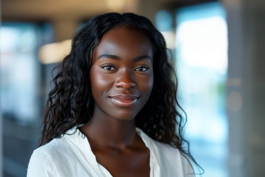 Young African American Woman Smiling photo