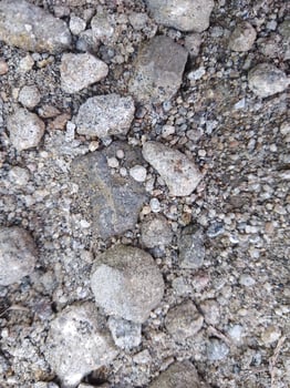 Nature Background texture of soil gravel sand in the garden photo