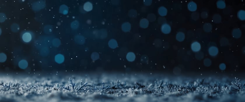 Christmas background with snowflakes, winter blue snow background. photo