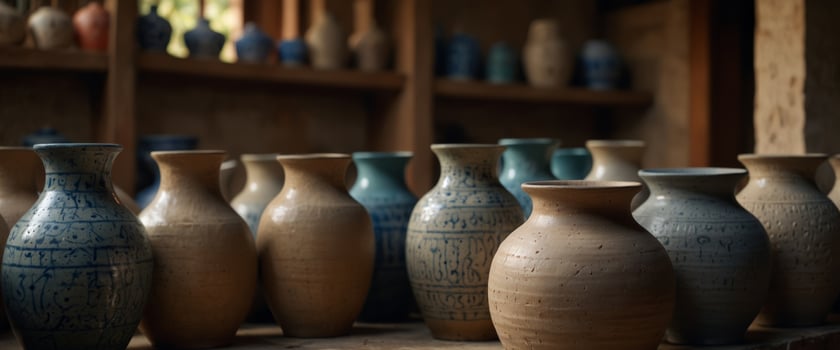 Common traditional pottery products on a shop in Bat Trang ancient ceramic village Bat Trang village is the oldest and best known pottery village of Vietnam. photo