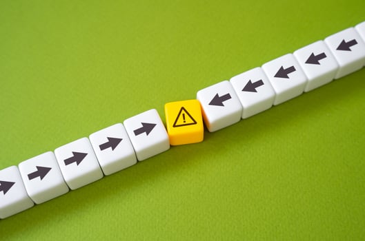 Conflict of interests. Find a solution to the dispute and agree on a compromise. Risk management, resolve problems. photo