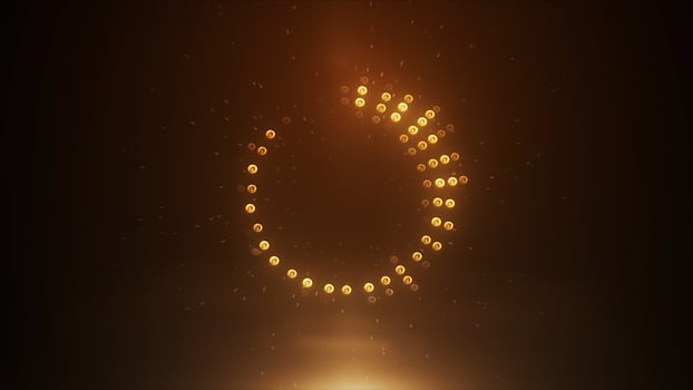 3d render gold dj high-tech Led Equalizer photo