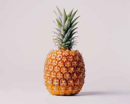 a pineapple with a face on it photo