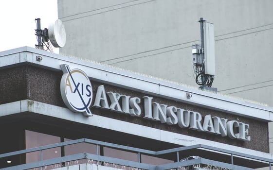 Vancouver, Canada - September 14, 2019- A View of office building Axis Insurance in Vancouver. Small Business in Vancouver photo