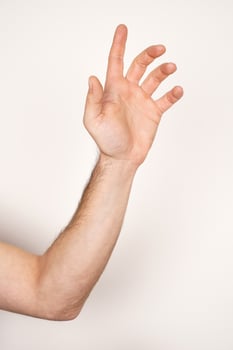 Hand sign language photo