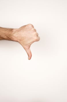 Hand sign language photo