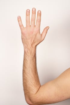 Hand sign language photo