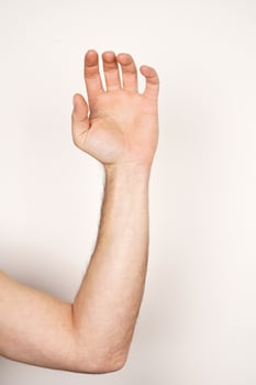 Hand sign language photo