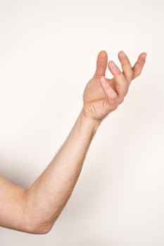 Hand sign language photo