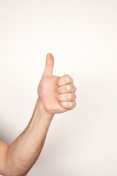 Hand sign language photo