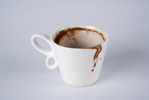 Turkish coffee on a white background photo