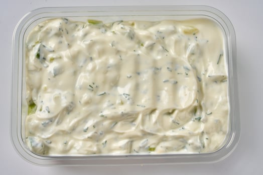 Greek appetizers on a white background photo