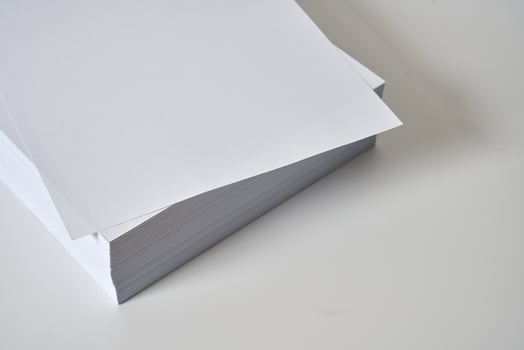 a 4 paper on a white background photo