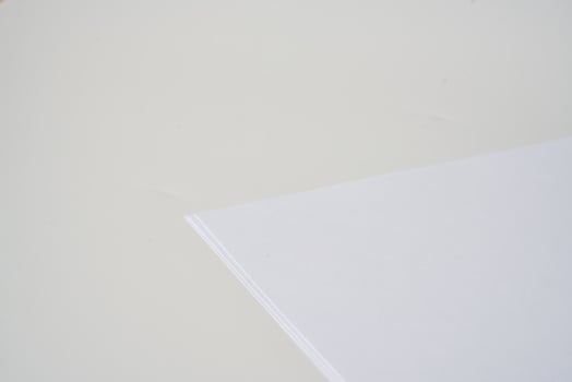 a 4 paper on a white background photo
