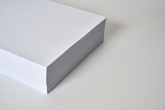 a 4 paper on a white background photo