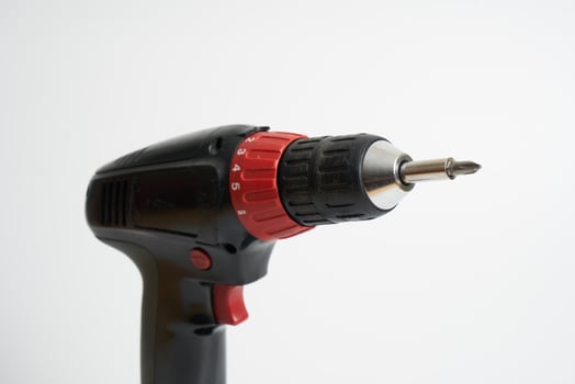 cordless drill on a white background photo