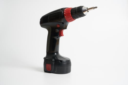 cordless drill on a white background photo