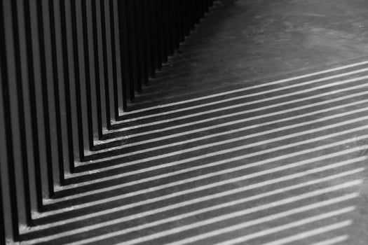 black and white art photography grid shadow line interior pattern abstract. photo