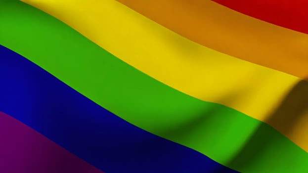 Rainbow pride flag, lgbtq diversity Intersex inclusive progress pride flag, pride month, gay community and freedom concept, for design and multimedia content photo